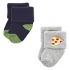 Hudson Baby Infant Boy Cotton Rich Newborn and Terry Socks, Snacks - image 3 of 4