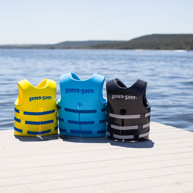 TRC Recreation Super Soft Vinyl Coated Foam USCG Approved Type III PFD Adult Water Safety Life Jacket Swim Vest, 2 of 5