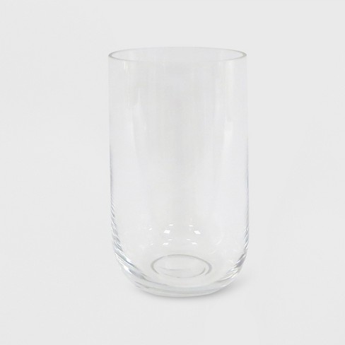 Hurricane Glass Pillar Candle Holder Clear - Made By Design™ - image 1 of 4