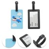 Unique Bargains Cartoon Cloud Airplane Luggage Tag Blue 1 Pc - 3 of 4