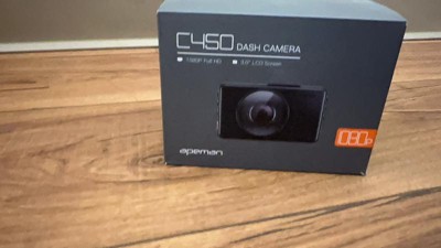 APEMAN C450 Dash Cam 1080P FHD 3 Car Camera 170° Wide Angle Screen,  Parking Monitor, Black 