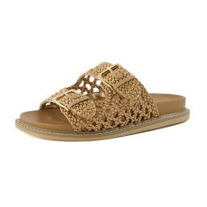 CUSHIONAIRE Women's Weaver Woven footbed sandal with +Comfort - 1 of 4