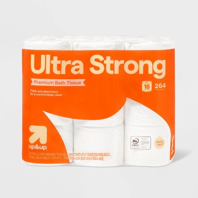 Premium Ultra Strong Toilet Paper - 18 Rolls - up&up™