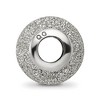 Black Bow Jewelry Sterling Silver Light Grey Laser Cut Bead Charm - 2 of 4