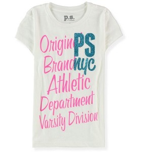 Aeropostale Girls Glitter NYC Graphic T-Shirt - 1 of 1