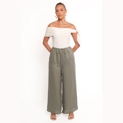 Petal and Pup Clairo Linen Pant - Olive M