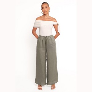 Petal and Pup Clairo Linen Pant - Olive XL - 1 of 4