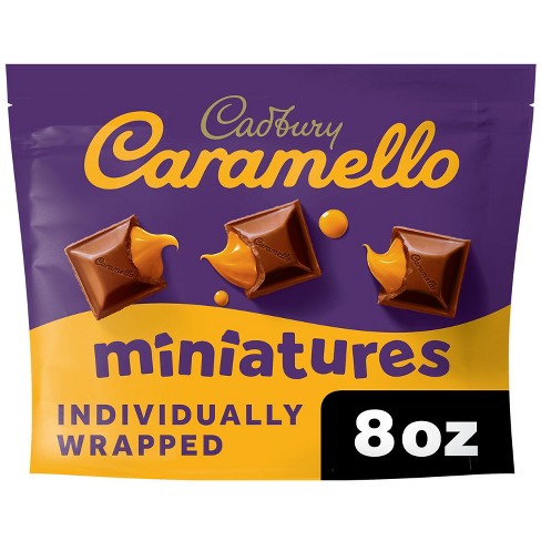 Cadbury Dairy Milk Caramello Milk Chocolate and Creamy Caramel Candy, Bar 4  oz