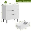 Fluted 5 Drawer Dresser for Bedroom, Modern Wood Chest of Drawers with Wide Drawers - 2 of 4