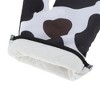 Unique Bargains Oven Mitts and Pot Holder Cow Print Polyester Closed Cell Foam Black White - 3 of 4