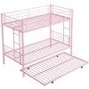 Okak Metal Bunk Bed with No Box Spring Design, Kids Bunk Beds with High Security Guardrai and Ladder, Twin Bed for Teenager - 4 of 4
