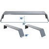 Double Axle Trailer Fenders, 2PCS Set, Compatible with 13-15 Inch Wheels, Heavy-Duty Design for Enclosed & Utility Trailers - 2 of 4