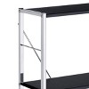INFURNIC Decorative Bookshelf 4 Tier Rectangular Shelf with X Shape Cross Bar for Stylish Storage and Display, Black, 24.5"*11.5"*42.5" - 4 of 4