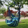 Sorbus Hanging Rope Hammock Chair Swing Seat for Any Indoor or Outdoor Spaces- Max. 265 Lbs -2 Seat Cushions Included - 3 of 4