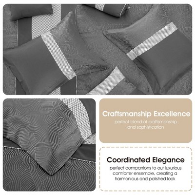 Nanshing 7pc Queen Corell Comforter Bedding Set Gray — фото 6