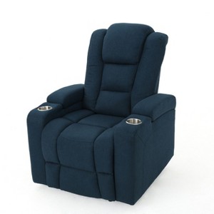 Emersyn Tufted Power Recliner Navy Blue - Christopher Knight Home