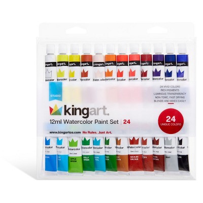 KINGART Watercolor Paint 24 Colors