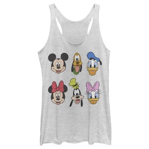 Women's Mickey & Friends Group Portraits Racerback Tank Top - 1 of 4