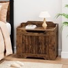 Wooden Storage Chest, Kids Toy Box, Flip Top Storage Bench with Safety Hinge, Bench Storage for Entryway Living Room, Bedroom - 2 of 4