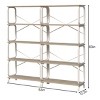 5-Tier Industrial Bookshelf with Open Shelves and X-Bar Frame, Heavy Duty Storage Rack for Office or Living Room-3irtyhousy - 4 of 4