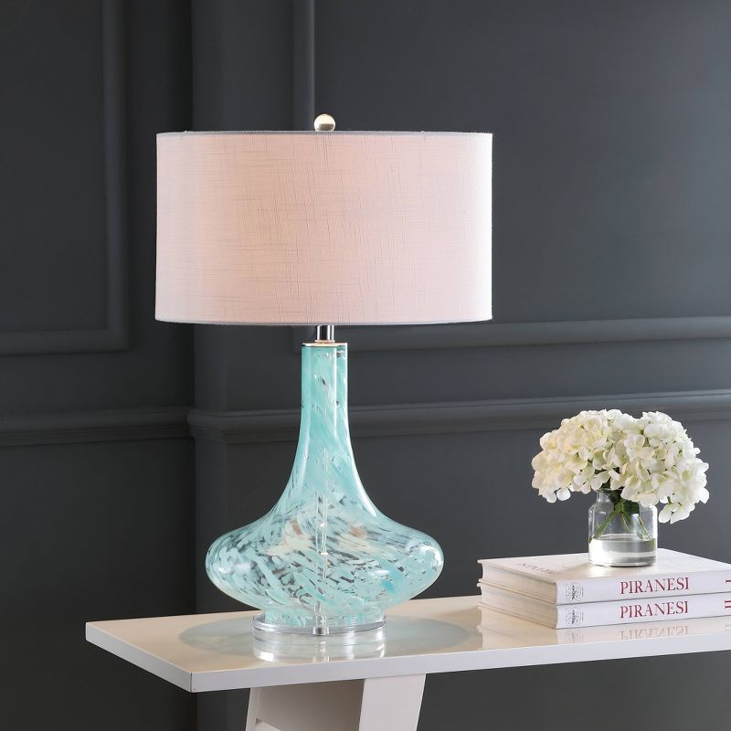 29&#34; Glass/Acrylic Montreal Table Lamp (Includes LED Light Bulb) Ice Blue- Jonathan Y, 3 of 6
