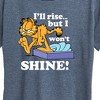 Women's - Garfield - I'll Rise But Won't Shine Short Sleeve Graphic T-Shirt - 2 of 4