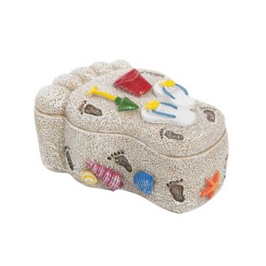 Beachcombers Resin Sand Foot Print Box - 1 of 1