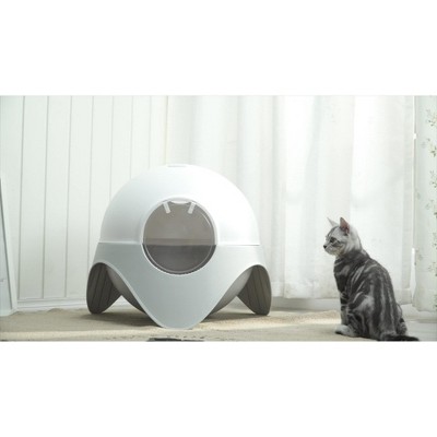 Tree City - Modern Space Capsule Style Cat Litter Box - Safe, Cozy and Easy to Clean In a Private Space