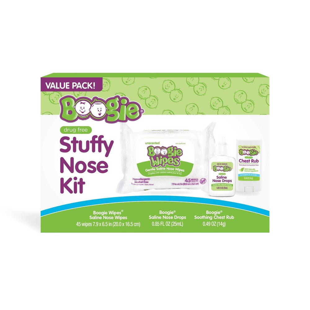 Boogie Stuffy Nose Kit and Chest Rub Stick - 9.18oz/6ct