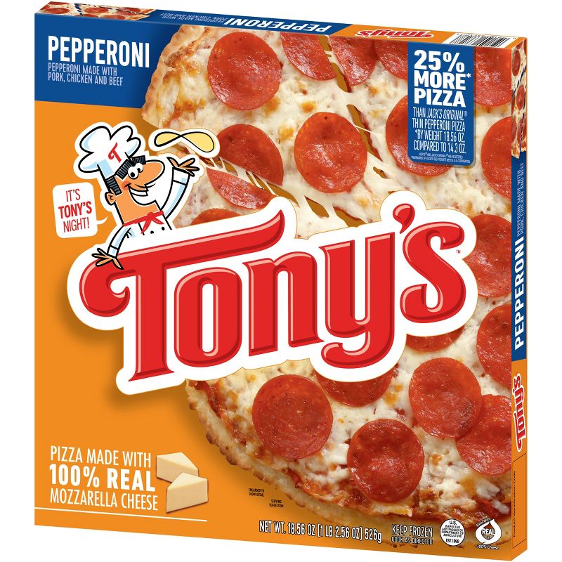 Tony&#39;s Pizzeria Style Crust Pepperoni Frozen Pizza - 18.56oz, 2 of 7