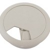 Unique Bargains 2pcs 4cm Dia Computer Desk Table Grommet Cable Tidy Outlet Hole Cover Gray - 4 of 4
