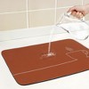 REGALWOVEN Large Diatomaceous Stone Dish Drying Mat for Kitchen Counter, Dishes, Cups, and Utensils 1 Pc - 3 of 4