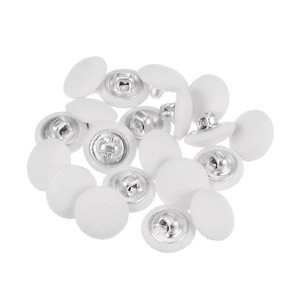 Unique Bargains Metal Shank Round Cloth Covered DIY Sewing Buttons 20 Pcs - 1 of 4