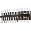 Elegant Lighting Serephina 30 inch crystal bath sconce in black - 3 of 4