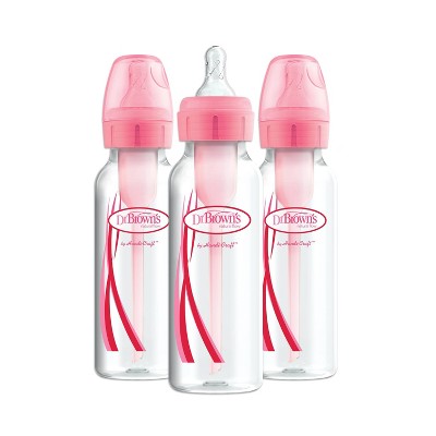 Dr. Brown's Options+ Anti-Colic Baby Bottle - Pink - 8oz/3pk