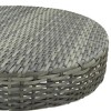 vidaXL Patio Table Gray 23.8 inches x41.7 inches  Poly Rattan - 4 of 4