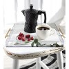 Attop 12"x16" Clear Acrylic Serving Tray with Golden Handles, Huge Capacity Sturdy Acrylic Tray - 3 of 4