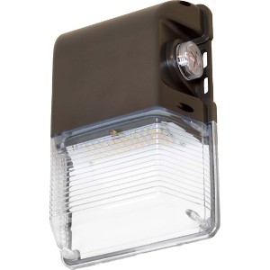 Simply Conserve 15/20/25-Watt 50/60/70-Watt Equivalenttegrated LED Bronze Wet Rated Wall Pack Light 3000K/4000K/5000K - 1 of 4