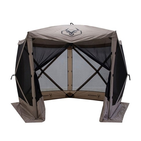Gazelle Gg501ds Pop Up, Portable, Waterproof, Uv-resistant 4-person Camping And Outdoors Gazebo Day With Mesh Windows, Desert Sand : Target