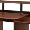 NicBex Home Office Desk 26" L Morden Music Desk with Storage Shelves, Keyboard Tray, Hooks and Wooden Desktop for Study and Work - 3 of 4