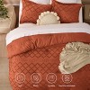 Queen Comforter Set -Bedsure 3Pcs Comforter Bedding Set with Intricate Solid Embroidery - 3 of 4