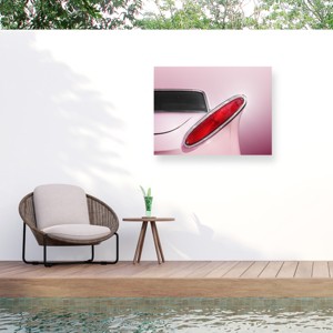 Trademark Fine Art - Beate Gube Us Classic Car 1961 Comet Tail Fin Abstract Matted Framed Art - 1 of 4