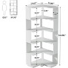 Tribesigns 64.9" Corner Bookshelf, 6-Tier Bookcase with Anti-Drop Panel, Freestanding L-Shaped Storage Display Shelf - 2 of 4