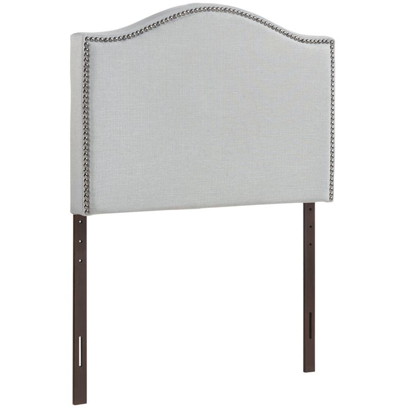 Twin Curl Nailhead Upholstered Headboard Sky Gray - Modway, 1 of 8