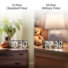 REGALWOVEN Dimmable LED Alarm Clock Dual Alarms Voice Control 6.3"L x 1.2"W x 2.4"H1 Pc - 4 of 4