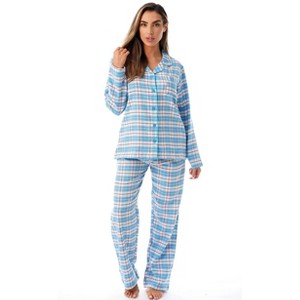 Just Love Womens Cozy Flannel Pajama Set  Warm, Long Sleeve Winter Sleepwear - 1 of 3