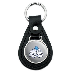John Jay College of Criminal Justice Secondary Logo Black Leather Keychain - 1 of 4