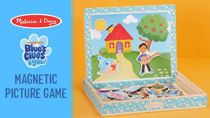 Melissa &#38; Doug Blues Clues &#38; You! Wooden Magnetic Picture Game, 2 of 11, play video