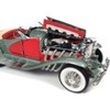 1935 Duesenberg SSJ Speedster Green Metallic with Enamel Red Coves 1/18 Diecast Model Car by Auto World - 3 of 4