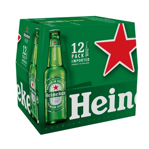 Heineken Imported Premium Lager Beer - 12pk/12 Fl Oz Bottles : Target